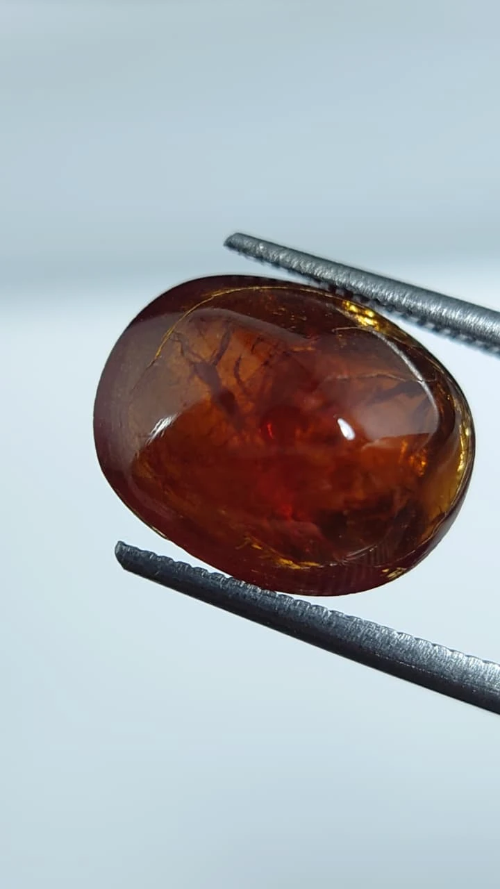 7.5ct Cabochon Faceted Spessartite Garnet from Nigeria — view 1
